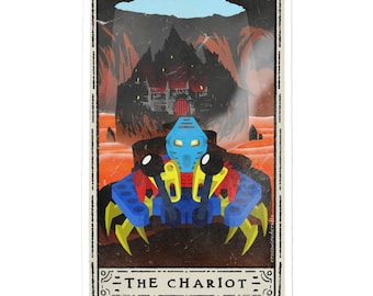 The Chariot Tarot Card Bubble-free stickers Bionicle Inspired