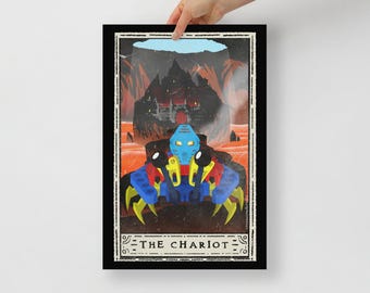The Chariot Tarot Card Poster Art Print Bionicle Inspired
