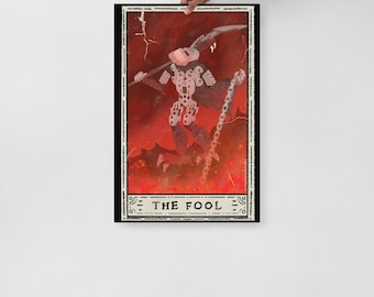 The Fool Tarot Card Print Poster Bionicle Inspired