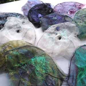 Fairy wings from organza,angelina fiber and wire