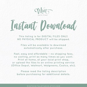 Instant download digital files nautical wall art set of 6 printable