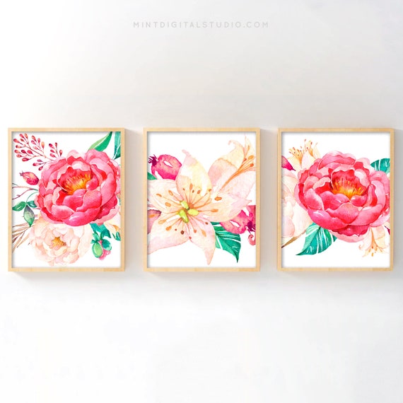 wallpapers Boho Free Printable Wall Art Flowers etsy
