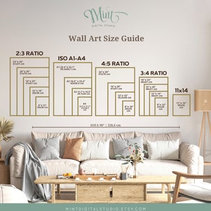 Lemon wall art set of 3 printable size guide digital download