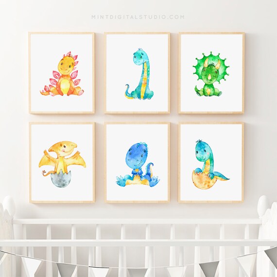 dinosaur prints nursery