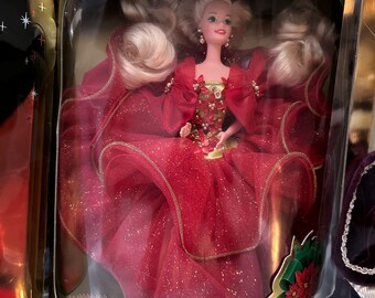 Three Rare Special Edition Holiday Barbies— Lot of 3 ('91 Three Rare Special Edition Holiday Barbies— Lot of 3 ('91