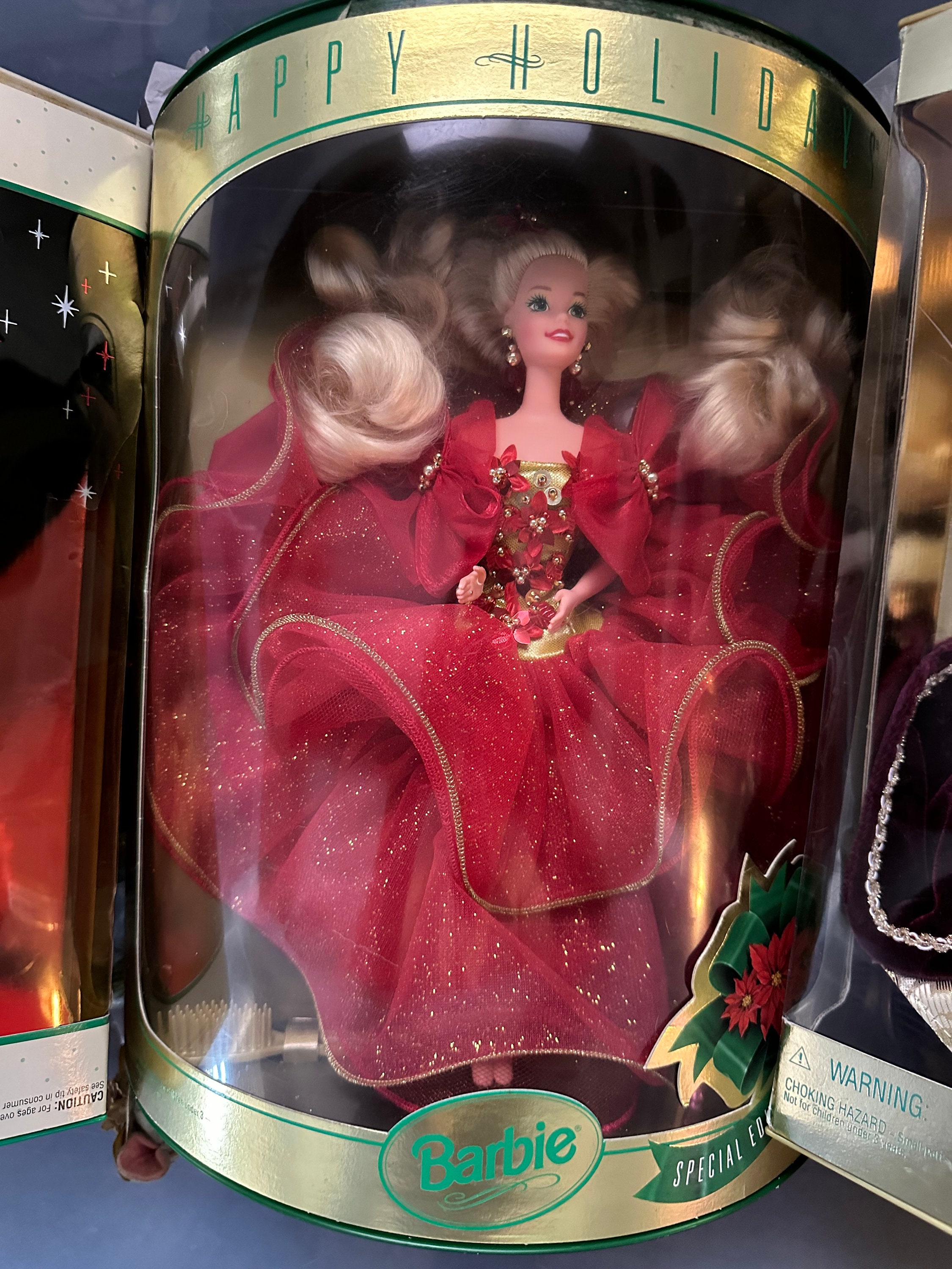 Three Rare Special Edition Holiday Barbies— Lot of 3 ('91 Three Rare Special Edition Holiday Barbies— Lot of 3 ('91
