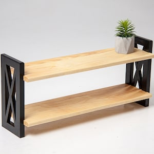 Ash Wood Wall Shelf, Entryway Organizer, Modern Home Decor
