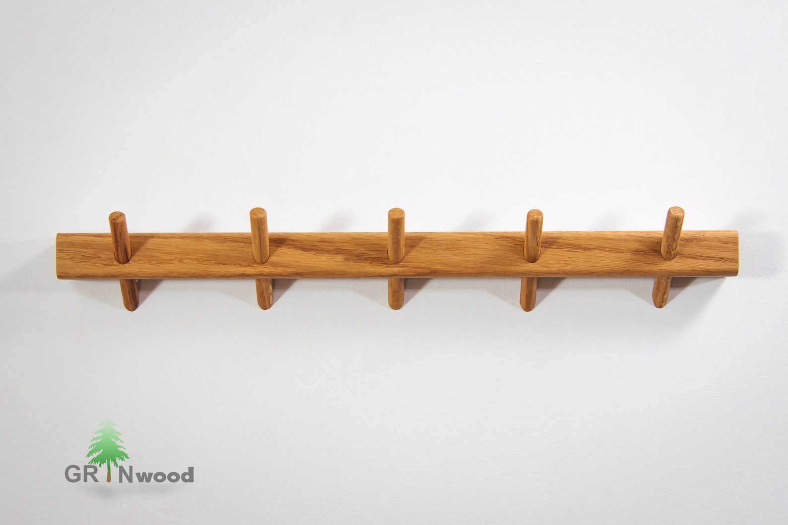 Bathroom Towel Rack // Wooden Pegs Towel Hanger // Kitchen Etsy