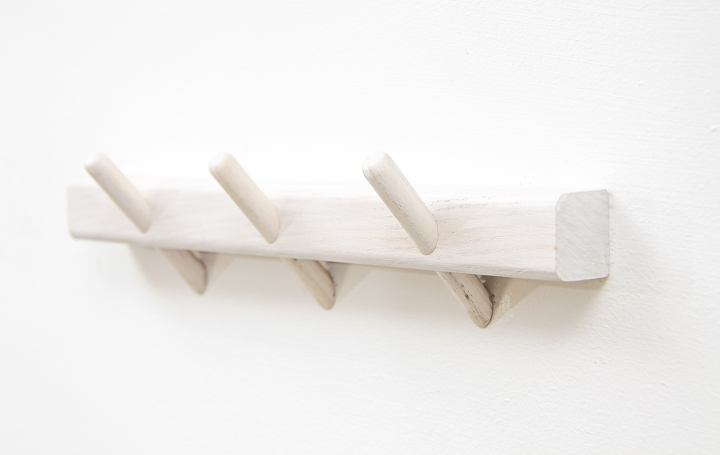 White Bathroom Towel Rack // White Pegs Towel Hanger // Etsy UK