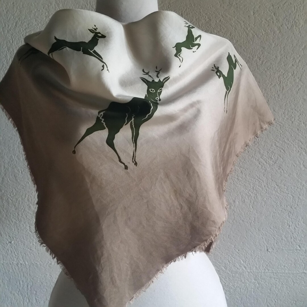 PRINTED SILK SCARF LIFE OF WILD
