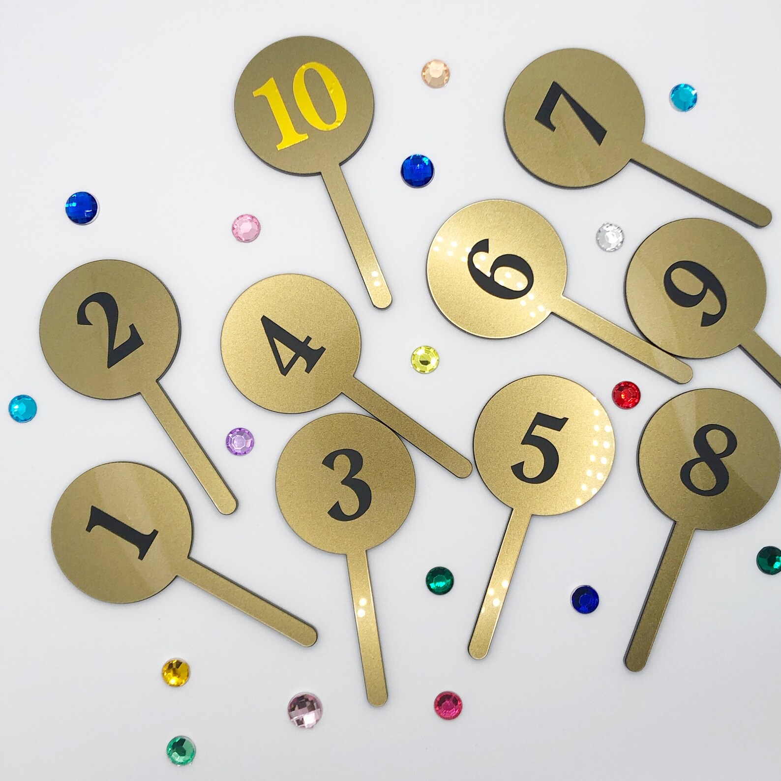 Mini Strictly Come Dancing themed acrylic scoring paddles Etsy