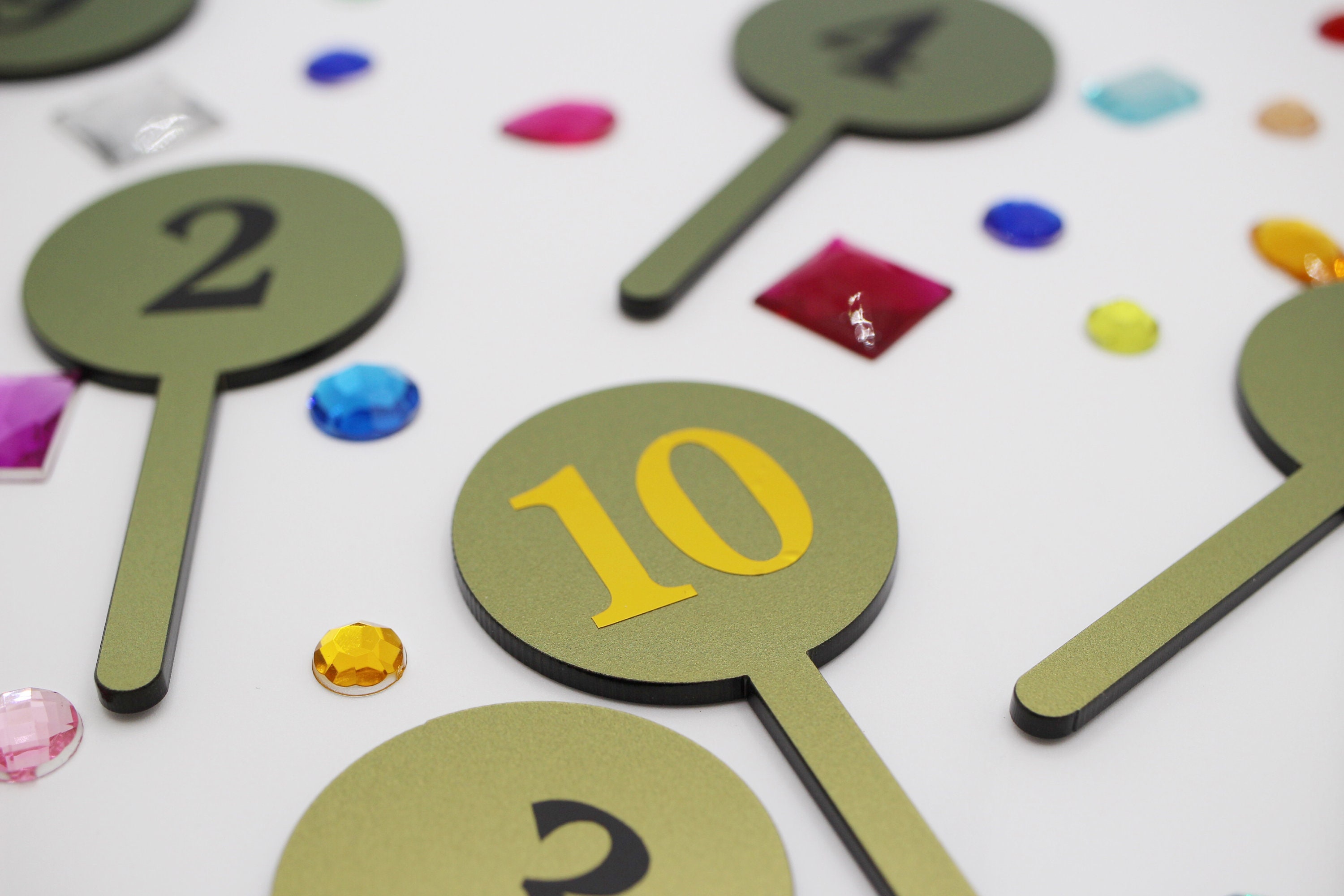 Mini Strictly Come Dancing themed acrylic scoring paddles Etsy