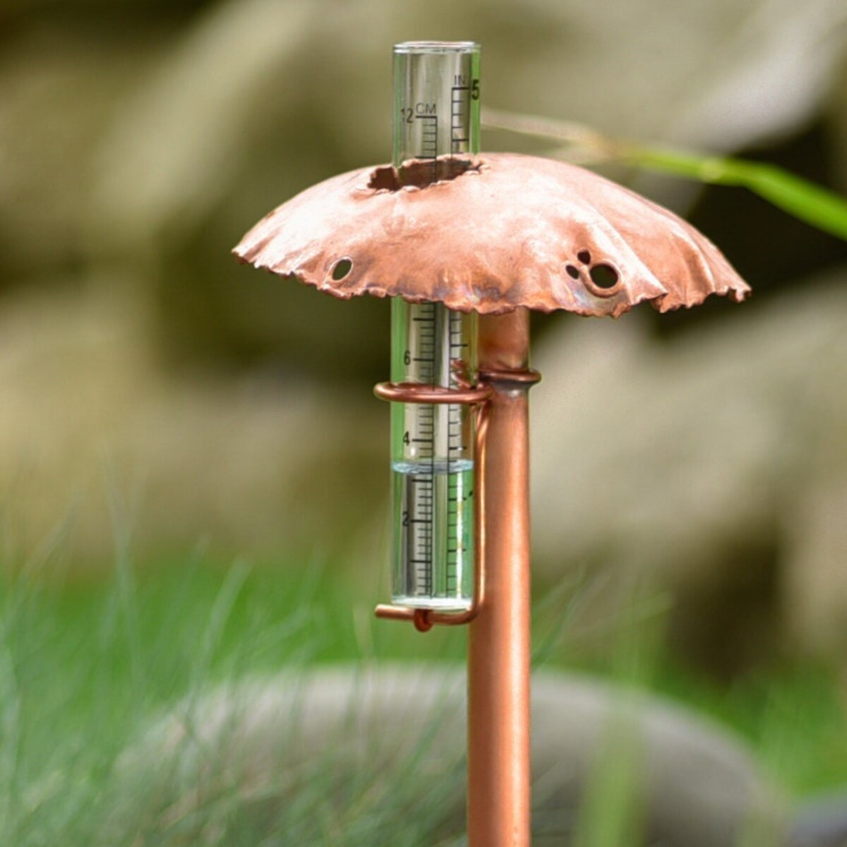 Copper Mushroom Rain Gauge - Etsy