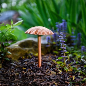 7 Year Copper Anniversary Mushroom Sculpture