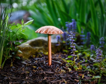 7 Year Copper Anniversary Mushroom Sculpture