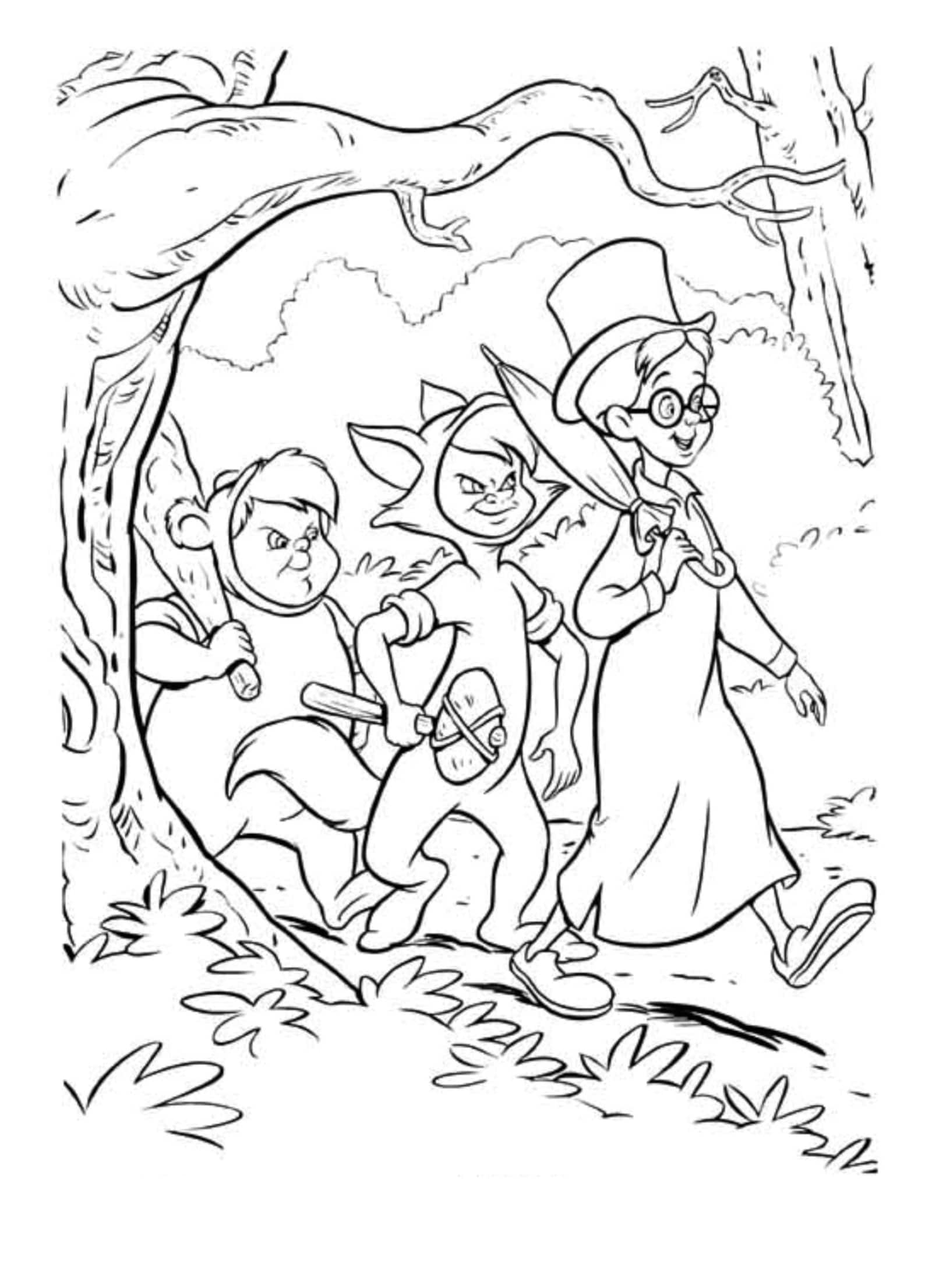 10 Printable Disney Themed Coloring Pages Perfect for Kids | Etsy