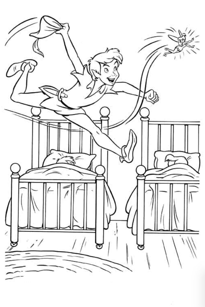 10 Printable Disney Themed Coloring Pages Perfect for Kids | Etsy