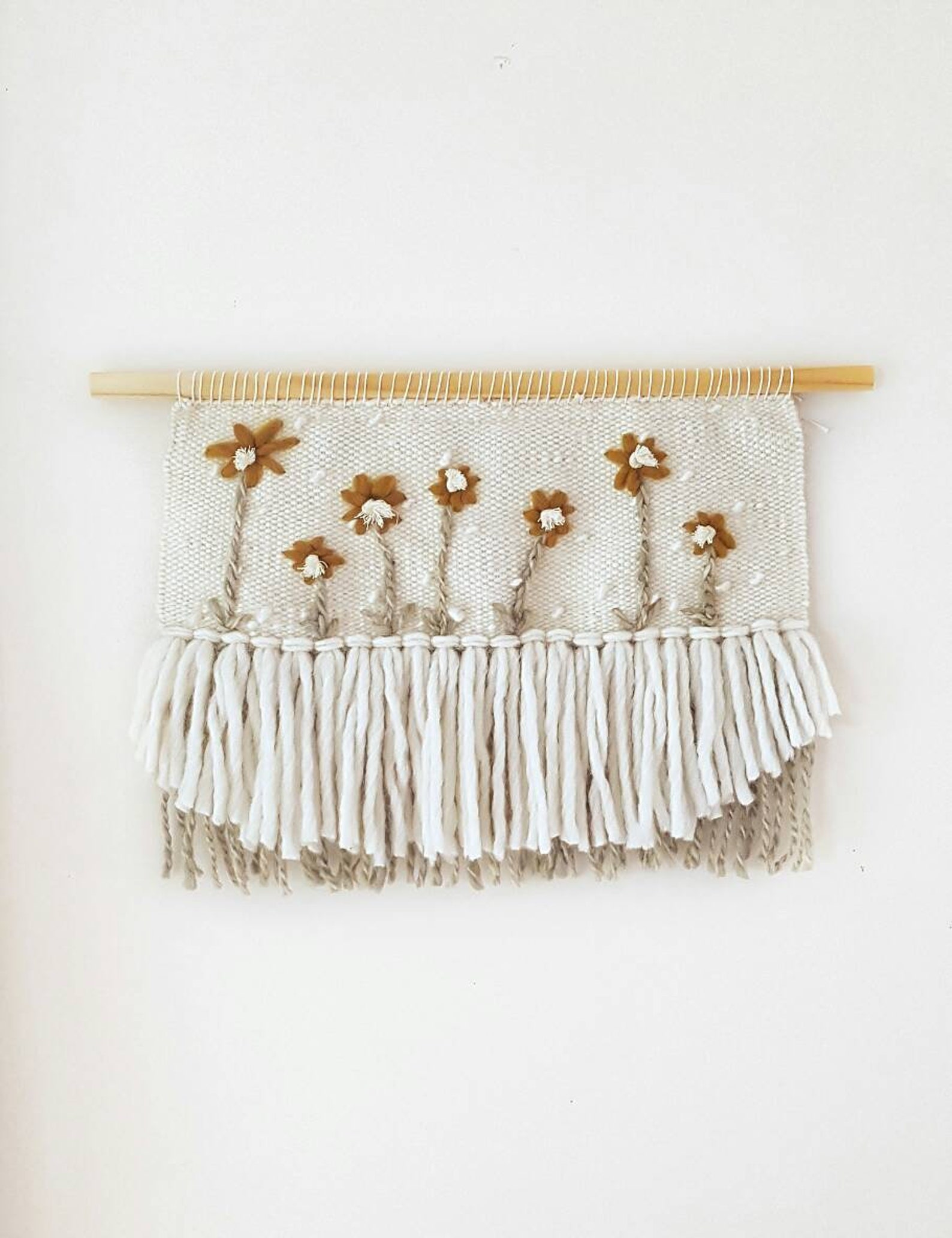 Woven Wall Hanging Custom Flowers Etsy