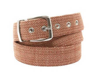 Organic fabric belt / vegan belt / eco friendly