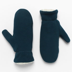 Organic Cotton Gloves Vegan & Plastic free Winter Mitens image 1