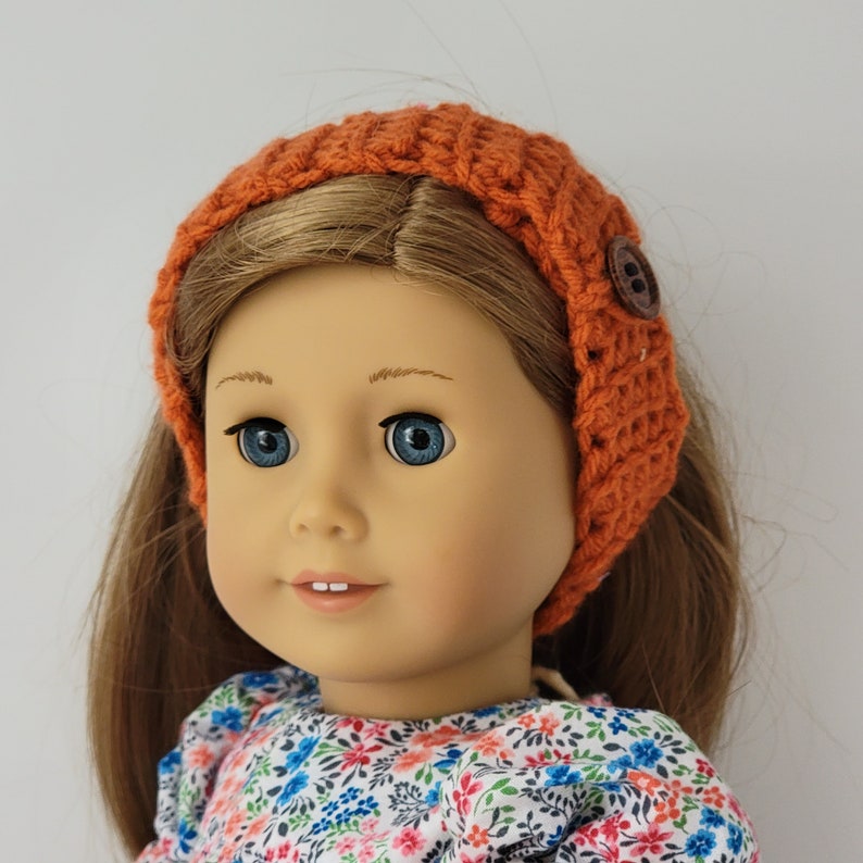 Crocheted Knitted Boots Purse Headband Set Orange Etsy