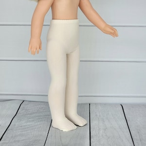 Tights, ivory, cream, fit 14.5&quot; Wellie Wishers or similar size dolls