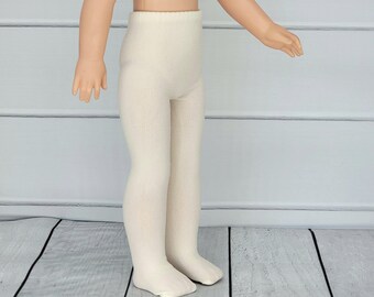 Tights, ivory, cream, fit 14.5&quot; Wellie Wishers or similar size dolls