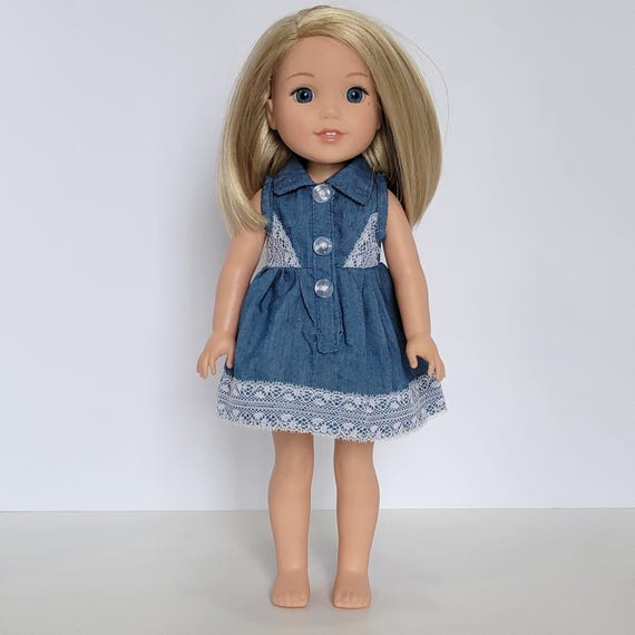 denim dress size 14 Denim Dress with Pockets  Stretch Fit Size 14