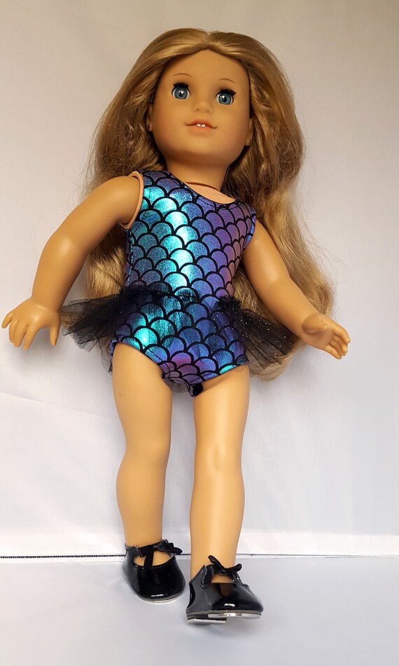 Black Patent Tap//Jazz Dance Shoes Fits 18/" American Girl Doll *