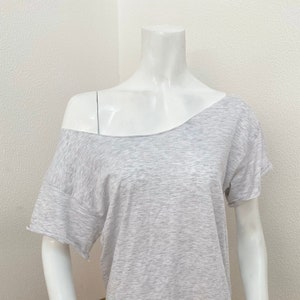 Off The Shoulder Shirt, Cotton Slouchy Shirt, Available in 19 different Colors, Plus Size, Oversized Shirts, Summer Tops