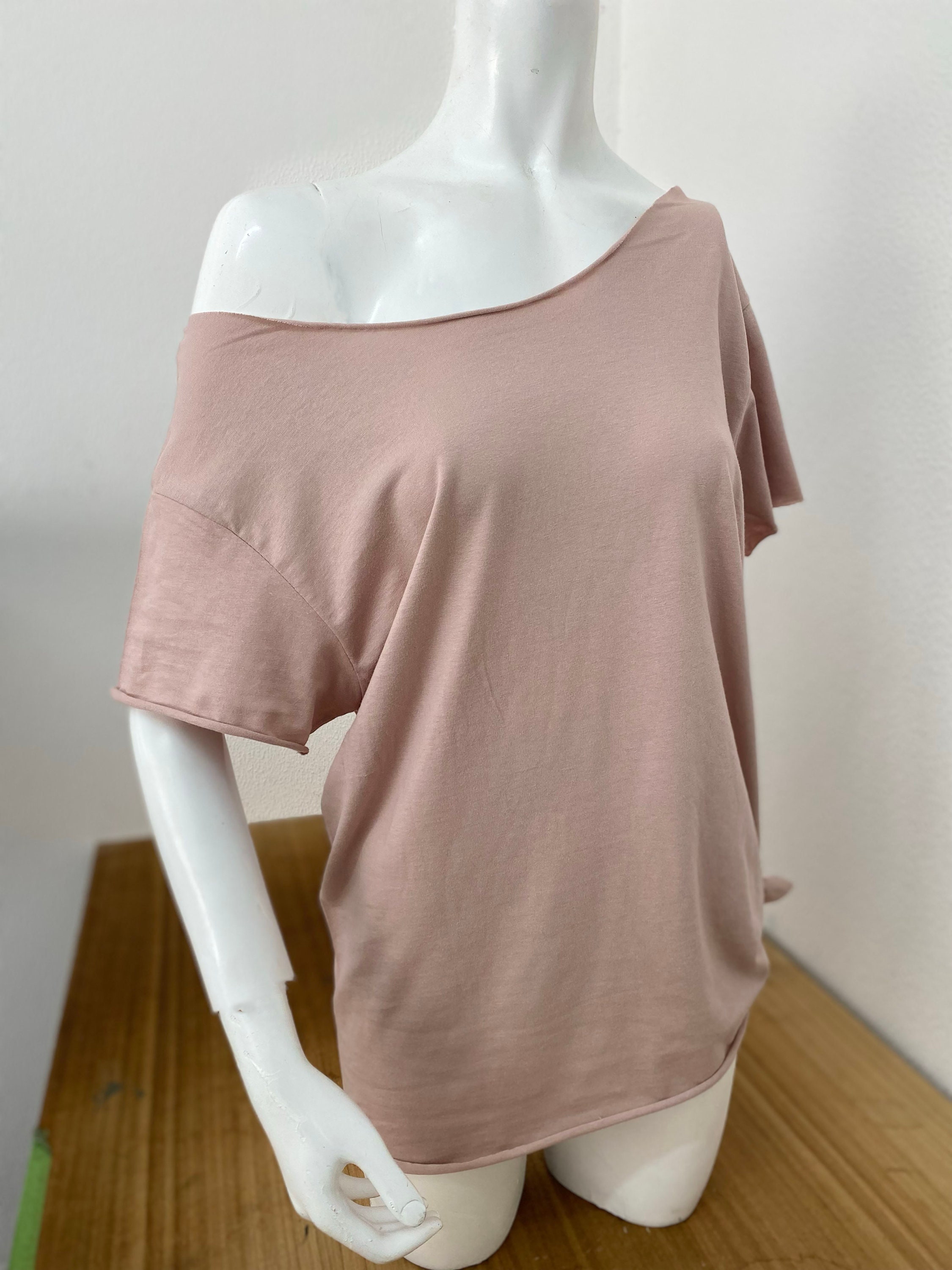 cold shoulder one shoulder t shirt top