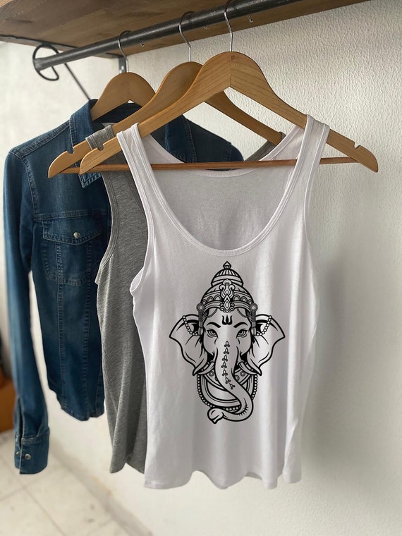 White Ganesha Tank Top White Ganesha Tank Top