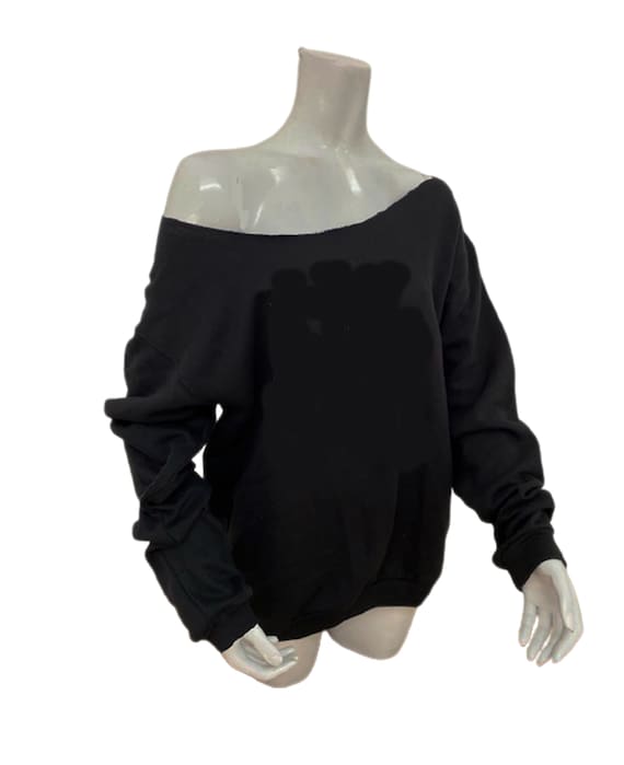 Off the Shoulder Sweatshirt Bare Shoulder Sweatshirt Slouchy Sweatshirt Etsy
