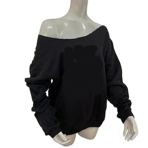 Off The Shoulder Sweatshirt, Slouchy Sweatshirt, XS to 3XL