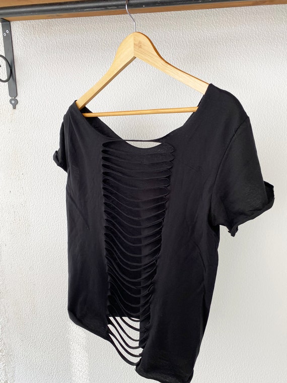 Shoulder Slouchy Cotton Shirt Cut 