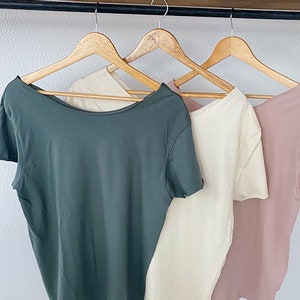 Off The Shoulder Cotton Slouchy T Shirts