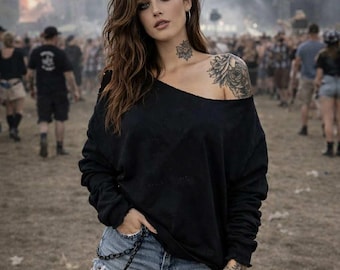 Weg von der Schulter Sweatshirt
