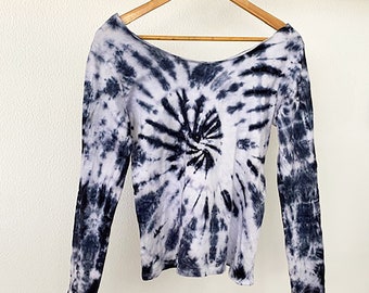 Tie Dye Women's Long Sleeve Flowy off the Shoulder - Etsy