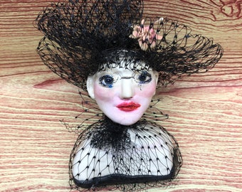 OOAK Art Doll Creepy (haunted?) “The French Madame”