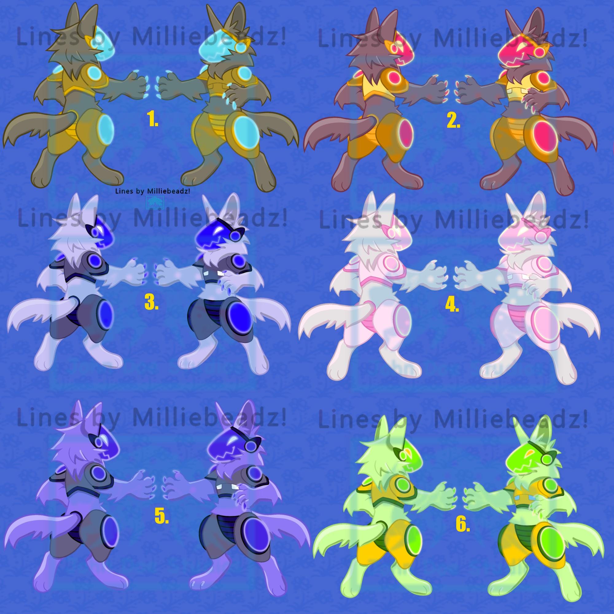 Large Protogen Adopt! Reference Sheet, Icon, Chibi, Full View, Protogen ...