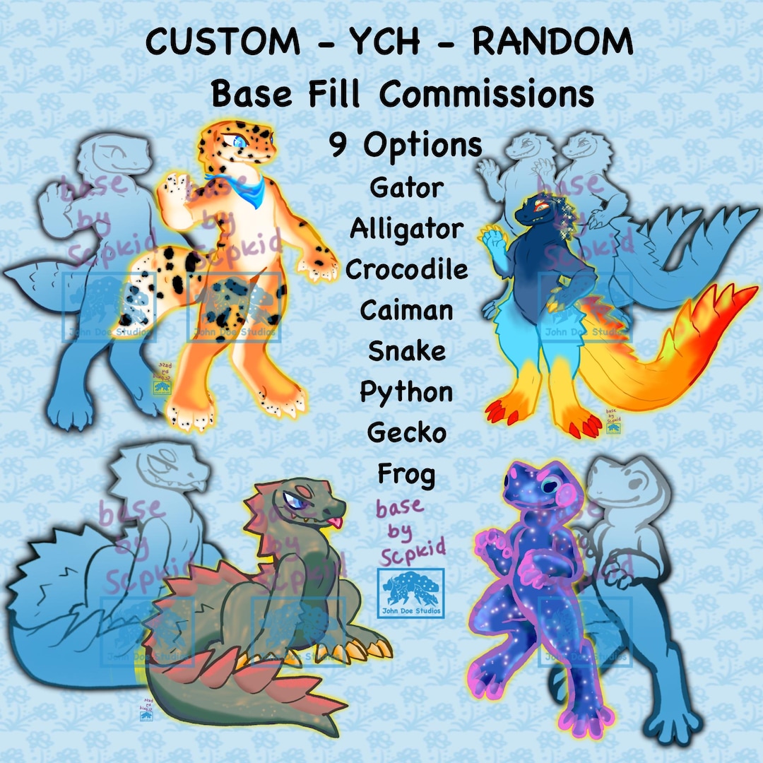 Commission Anthro Reptile Animal Custom Digital Art, Snake, Python ...