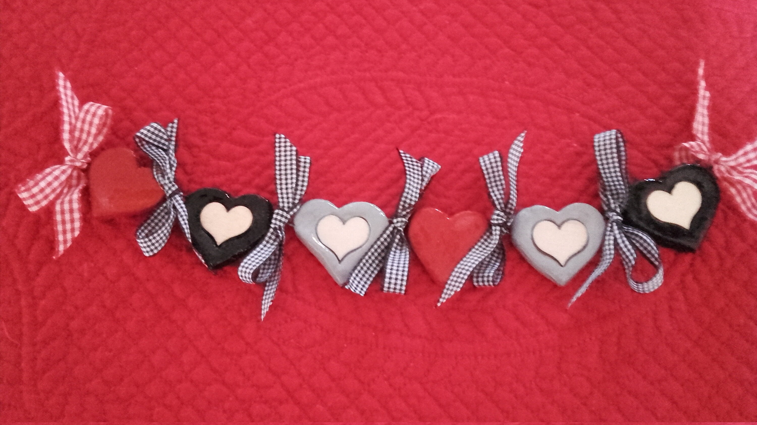 Guirlande de Cœurs en Pâte à Sel