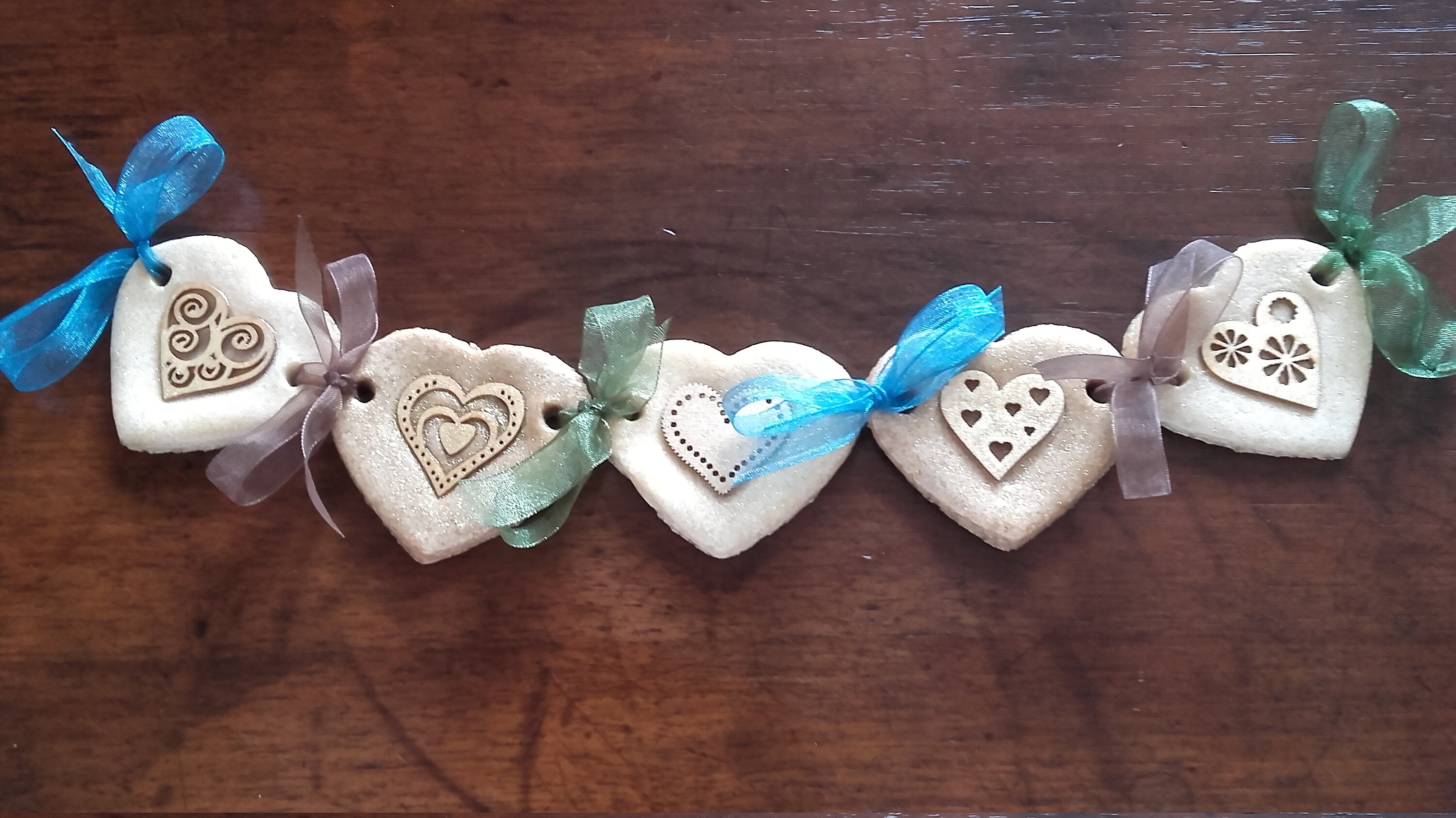 Guirlande de Cœurs en Pâte à Sel