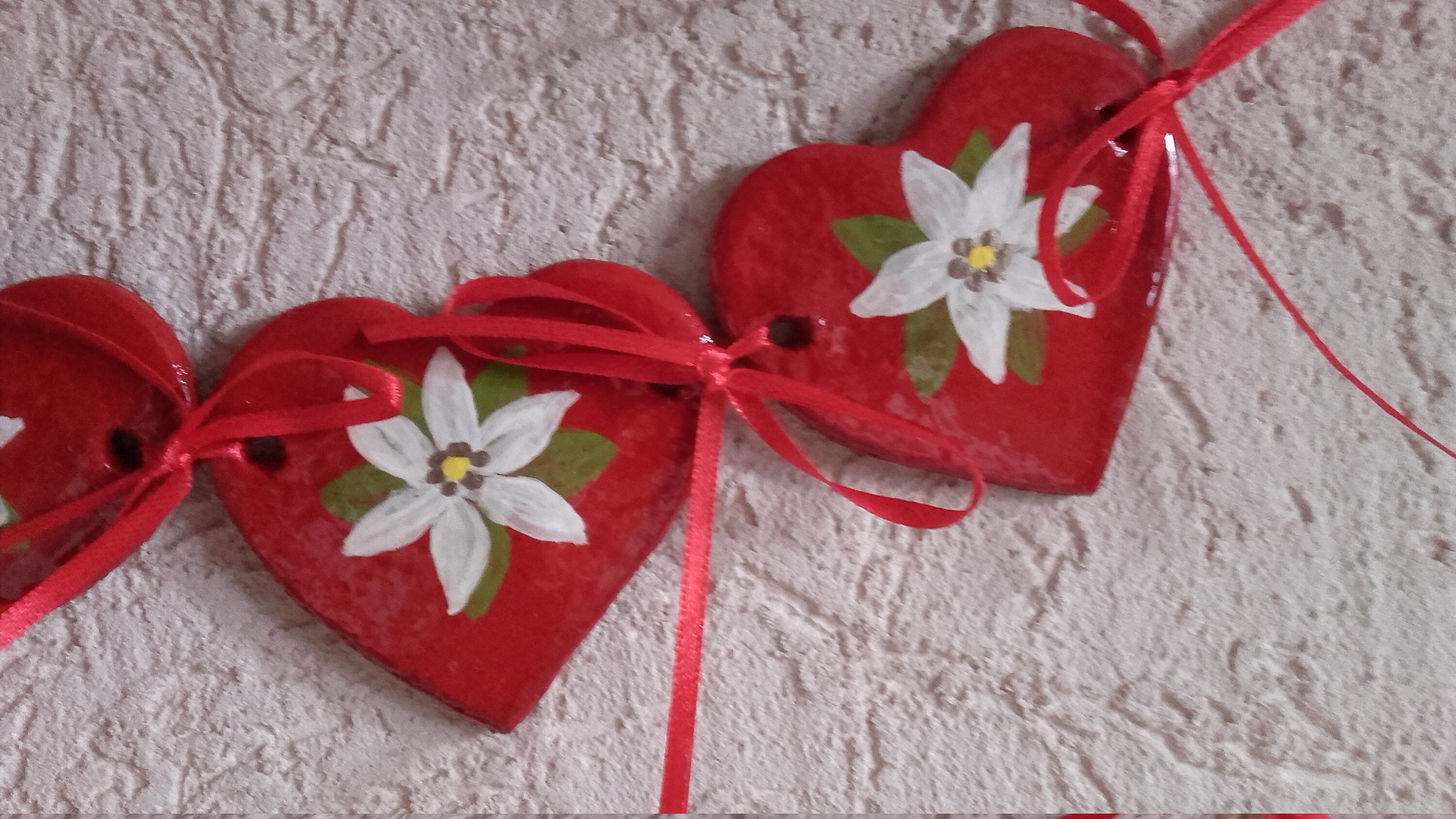 Ribambelle de Cœurs en Pâte à Sel