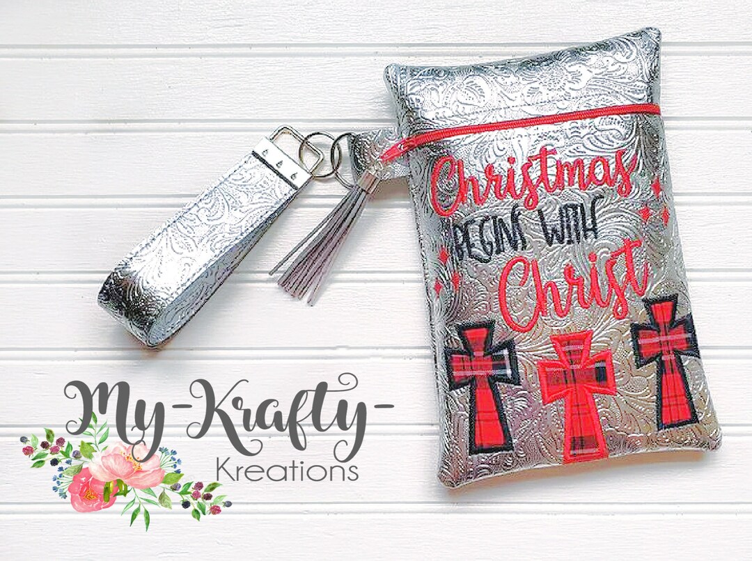 Christmas Zipper Bag Christ Zipper Bag Christmas Clutch Etsy.de