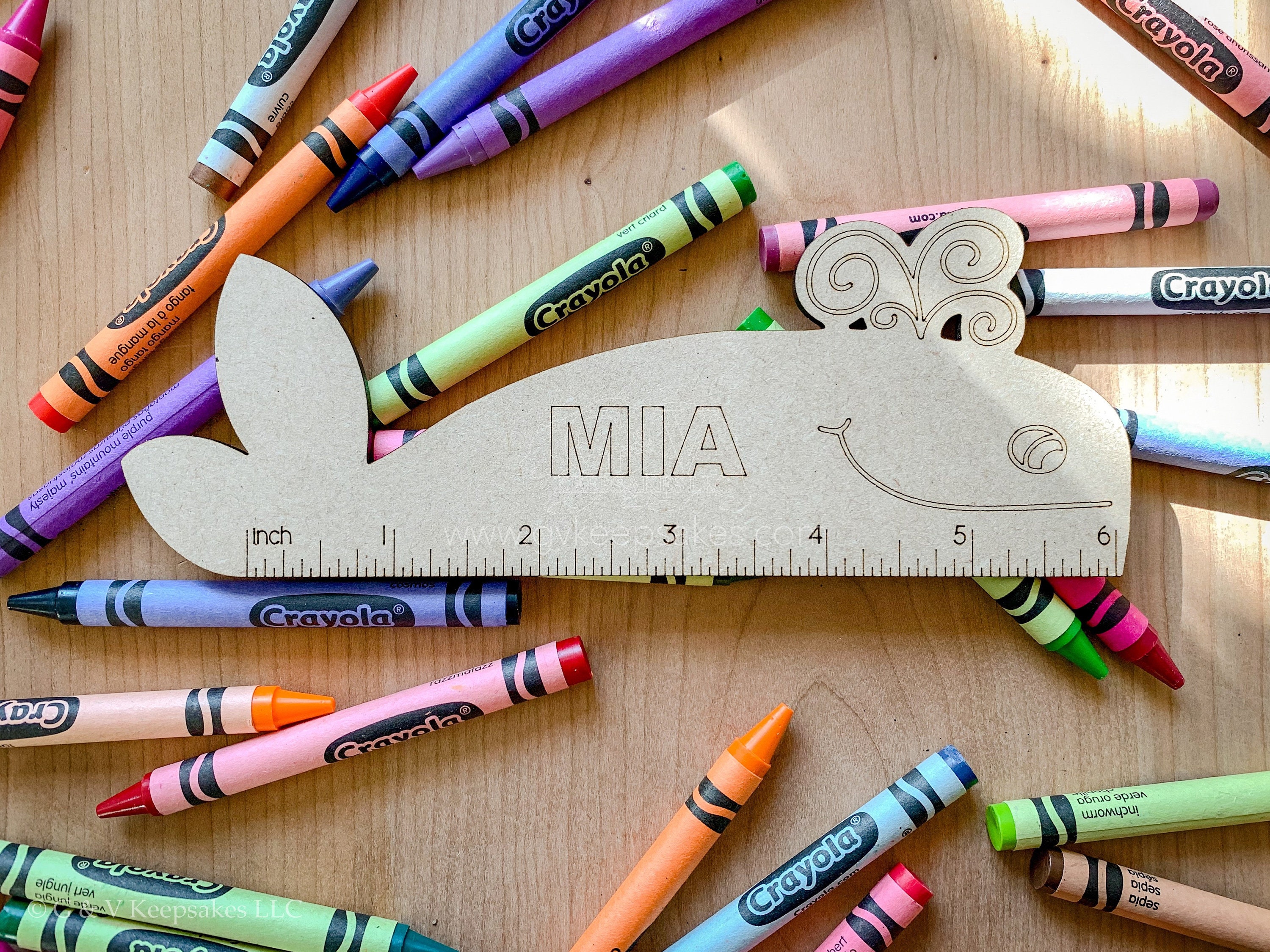 Animal 6 Inch Ruler With Name to Color in Sets - Etsy