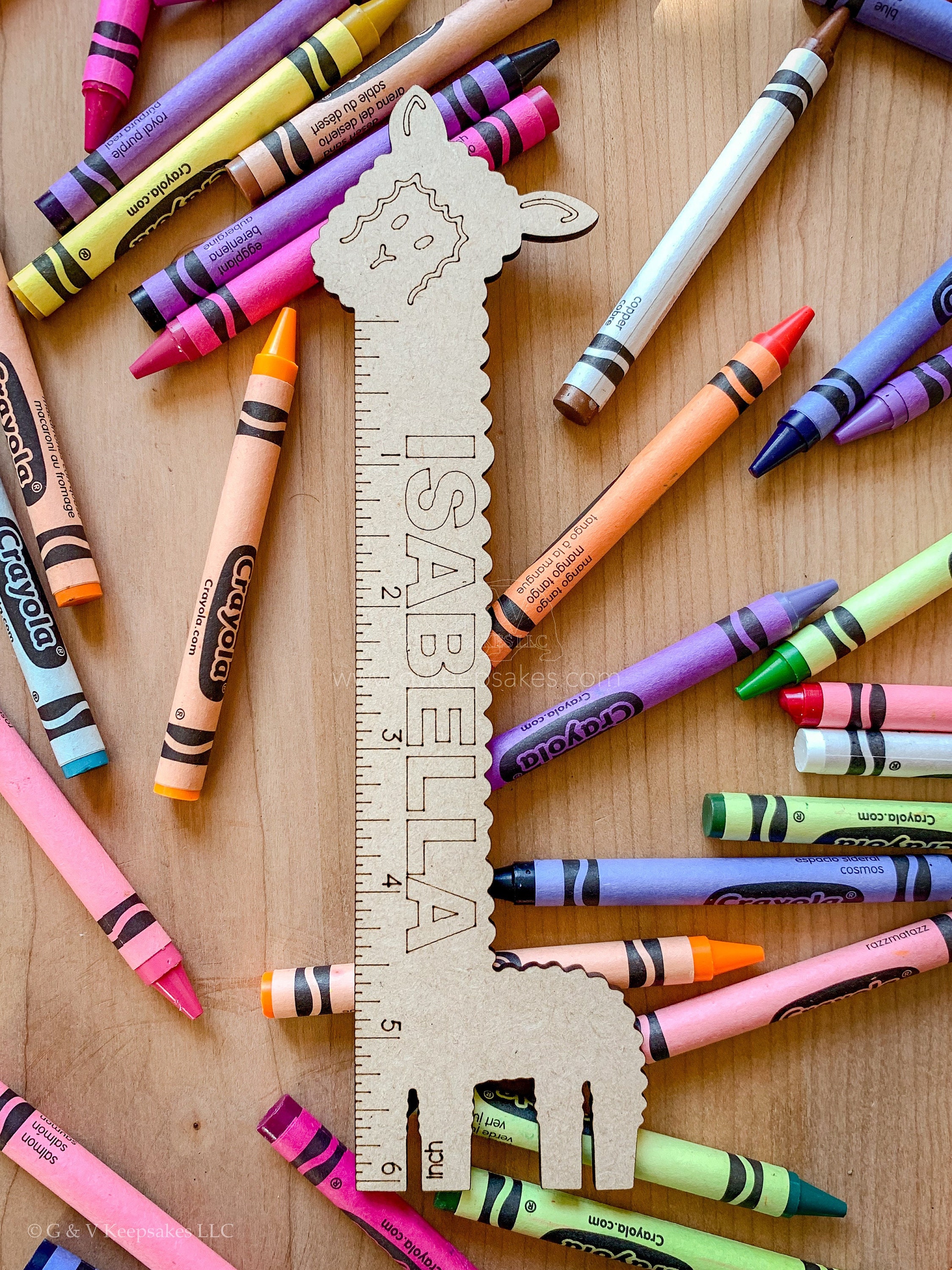 Animal 6 Inch Ruler With Name to Color in Sets - Etsy