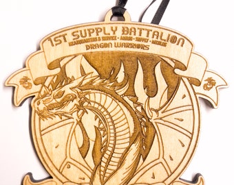 Ornament 1e bevoorradingsbataljon | Ornament mariniers | USMC-ornament | Grommenornament | Militair ornament | Kerst van het Korps Mariniers