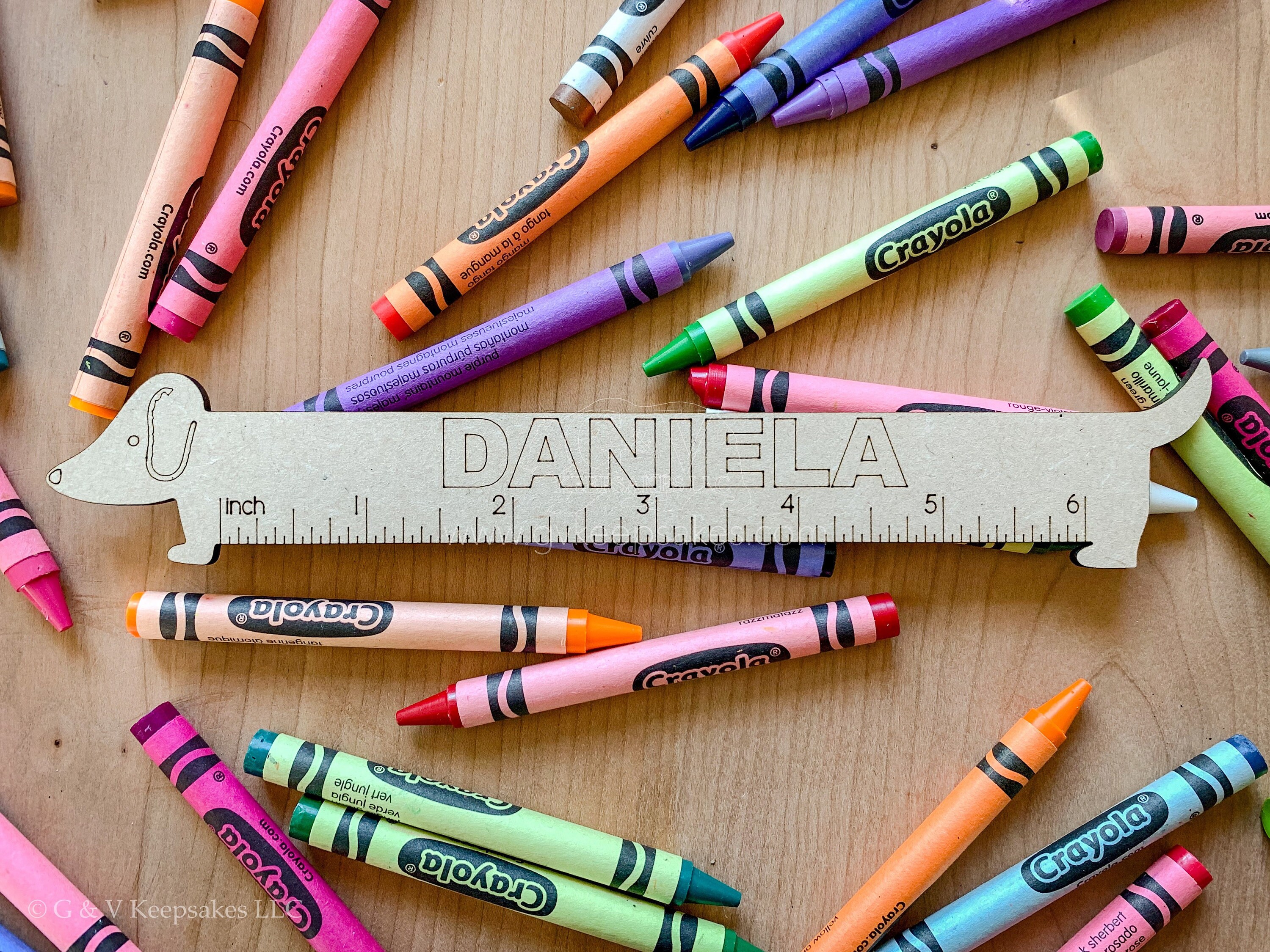Animal 6 Inch Ruler With Name to Color in Sets - Etsy