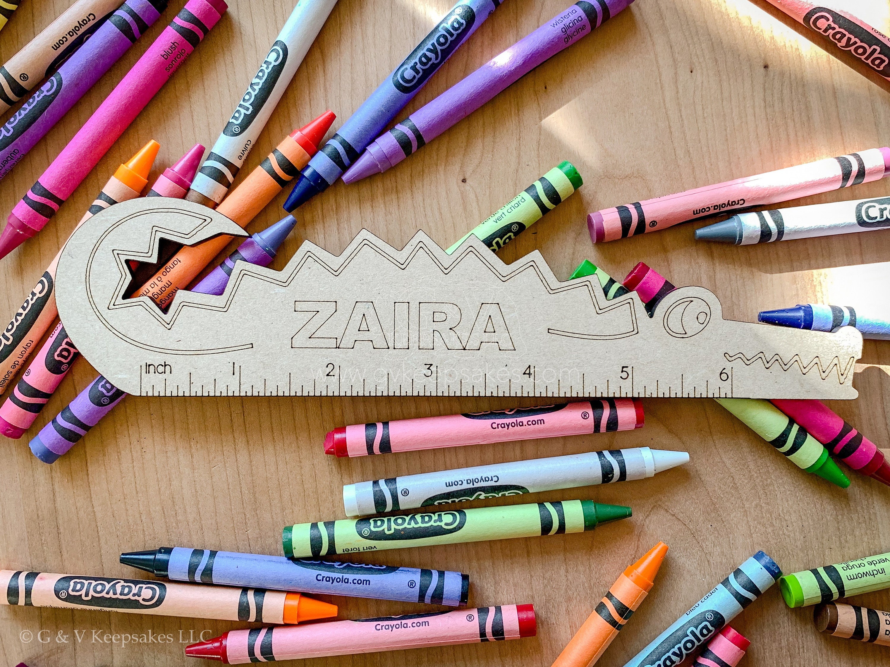 Animal 6 Inch Ruler With Name to Color in Sets - Etsy